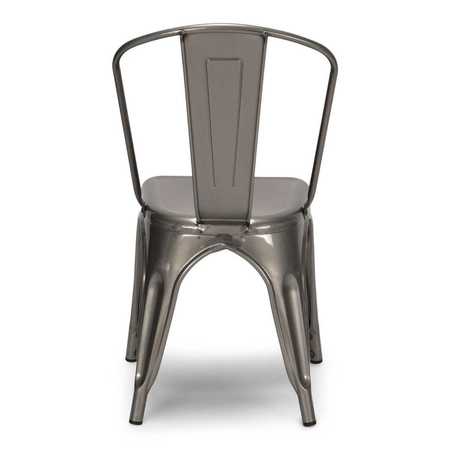 Atlas Commercial Products Titan Series™ Industrial Metal Chair, Clear Coat MSC9CC